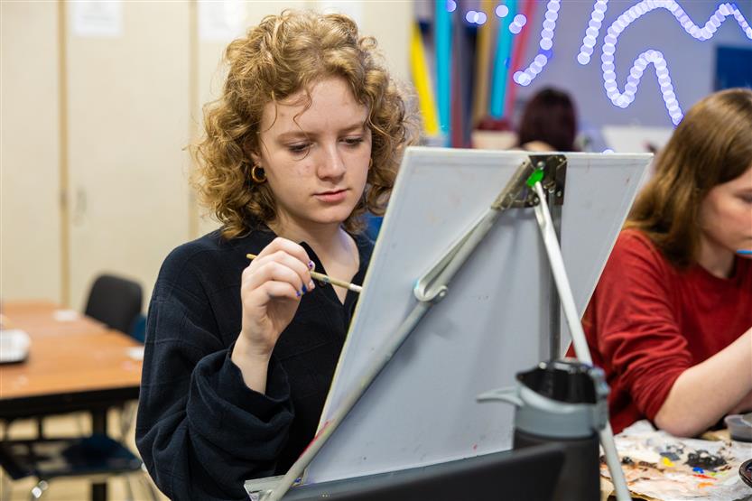 Students create art